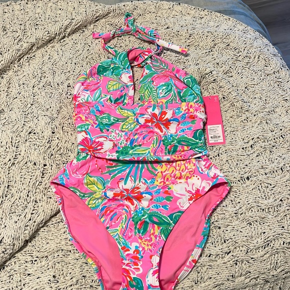 NWT Lilly Pulitzer Ledger Halter One Piece - Picture 5 of 11